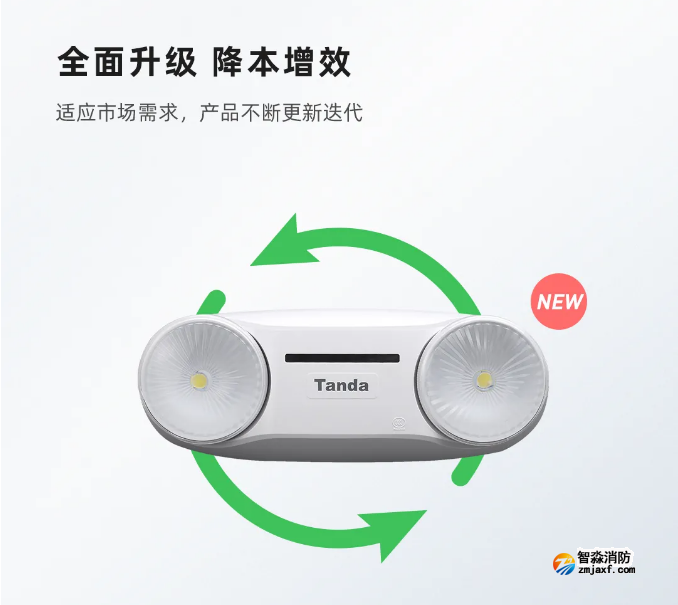 泰和安新款“仿车灯式”半岛线上官网股份有限公司应急照明灯具优势