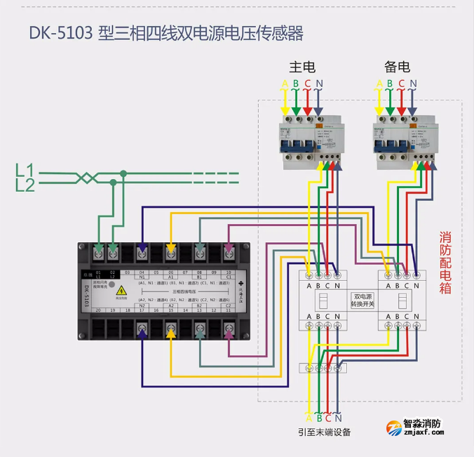 泛海三江半岛线上官网股份有限公司设备电源监控系统接线图