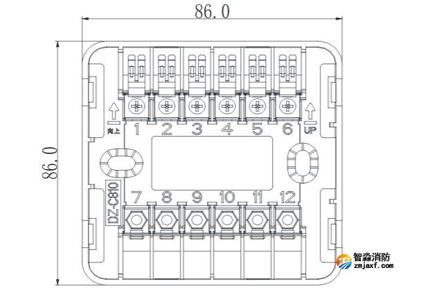GL-C859短路隔离器配套安装底座(DZ-C810)